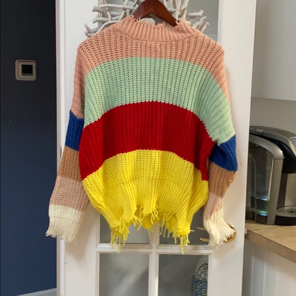 Main Strip Color block Sweater - Picture 2 of 4